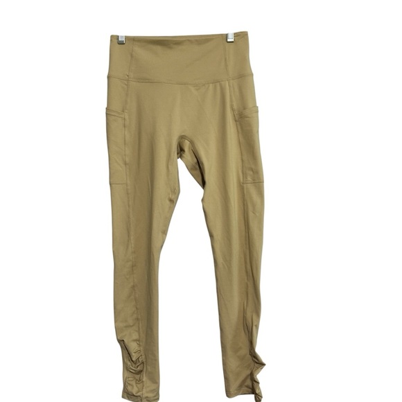 Free People Movement Khaki Colored Women’s Leggings Size Small - Picture 1 of 9